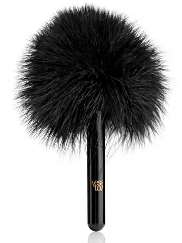 Кисточка YESforLOV, перьевая , чёрная