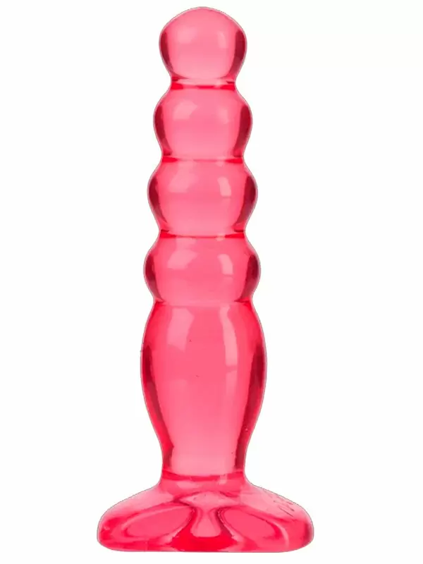 Набор: анальные пробки Crystal Jellies - Anal Trainer Kit, 2 шт, ПВХ, розовый