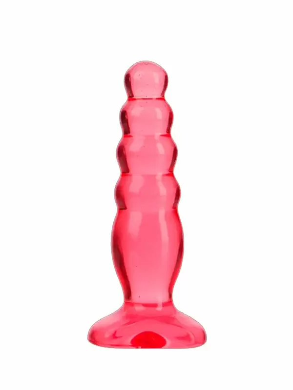 Набор: анальные пробки Crystal Jellies - Anal Trainer Kit, 2 шт, ПВХ, розовый