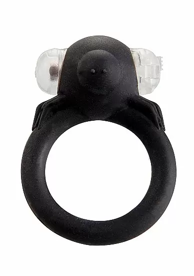Эрекционное кольцо с вибрацией Black Spider