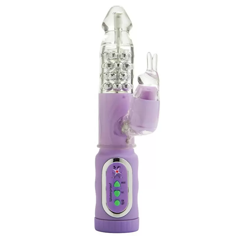 Фиолетовый хай-тек вибратор First Time Jack Rabbits со стимуляцией клитора