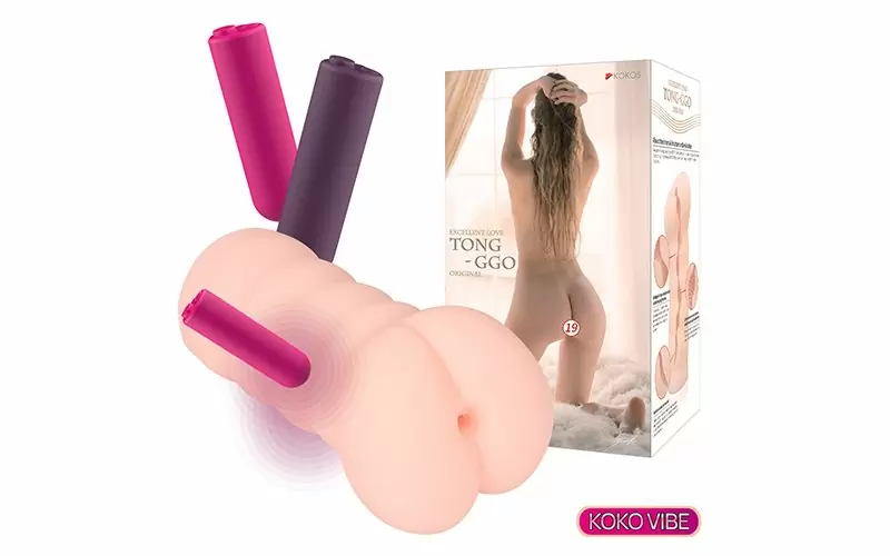 Мастурбатор в форме ануса с вибрацией «Tong-ggo Auto», 16 см, Kokos