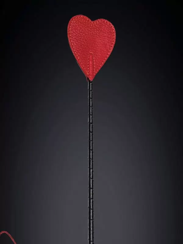 Стек в форме сердца Sitabella из натуральной кожи – красный