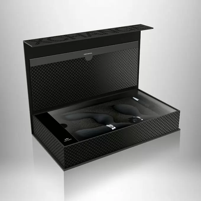 Премиальный набор для мужчин 2 в 1 Rocks Off Fuzion Xchange: массажер простаты, анальная вибропробка. 10 режимов вибрации, пульт ДУ, силикон, 13 см.