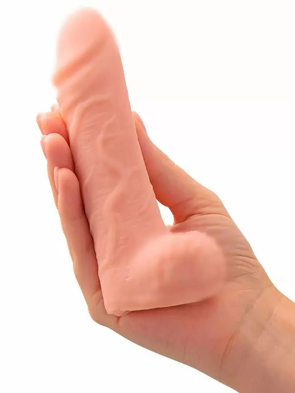 Реалистичная насадка-удлинитель TOYFA XLover, с мошонкой, 16 см, TPE, телесный
