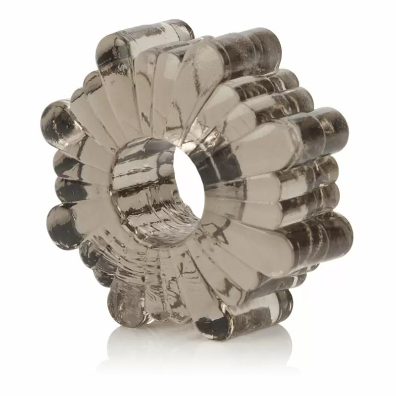 Комплект из 4-х колец Basic Essentials Super Stretchy TPR Enhancers – серый