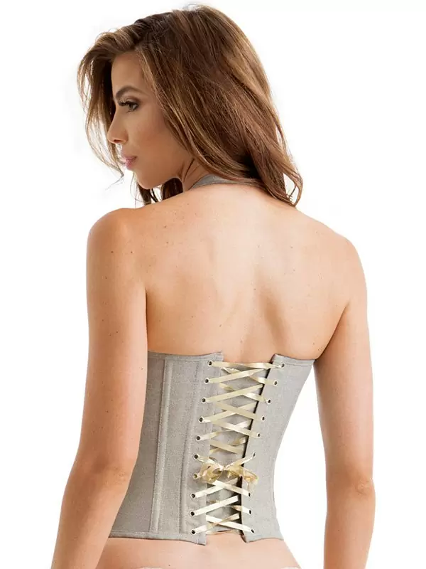 Корсет Metallics Corset – серебристый, L