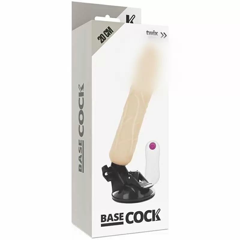 Реалистичный вибратор с пультом управления Basecock Realistic Vibrator Remote Control Flesh