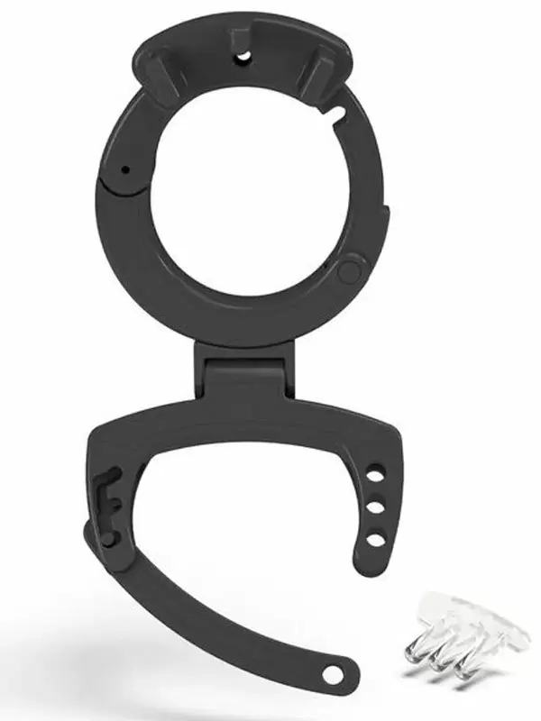 Пояс верности для мужчин Mystim Pubic Enemy No 3, 8,2 см, с кольцом, прозрачный