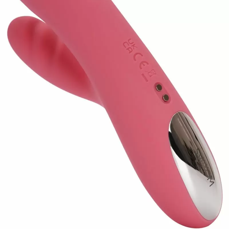 Мощный вибратор-кролик с функцией пенетрации Avery Strawberry Pink