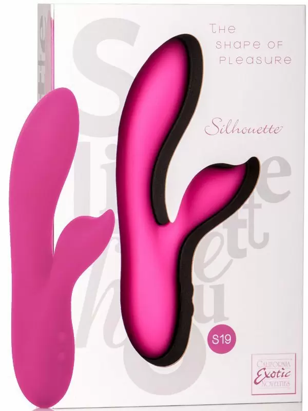 Вибромассажер со стимулятором клитора Silhouette S19 перезаряжаемый – розовый