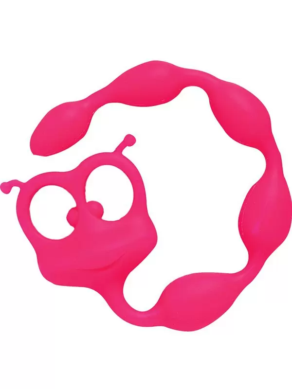 Анальная цепочка Fun Factory Flexi Felix, 32 см, 5 бусин, розовая