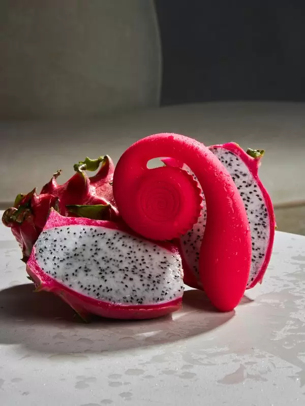 Розовый анатомический вибратор SVibe GIZI Lite с 2 моторами и 5 режимами, 12 см