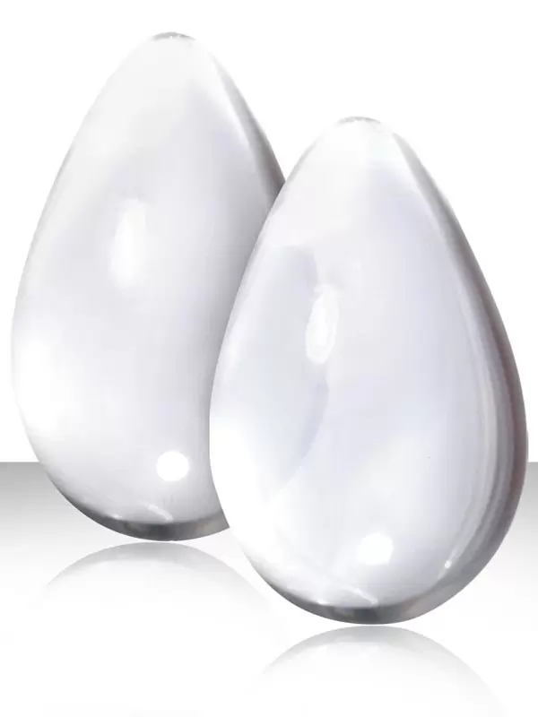 Вагинальные шарики большие из стекла Crystal Glass - Clear