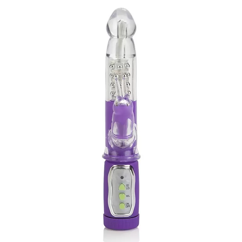 Вибратор для G-точки Shane`s World Co-Ed Bunny Teaser с ротацией – фиолетовый