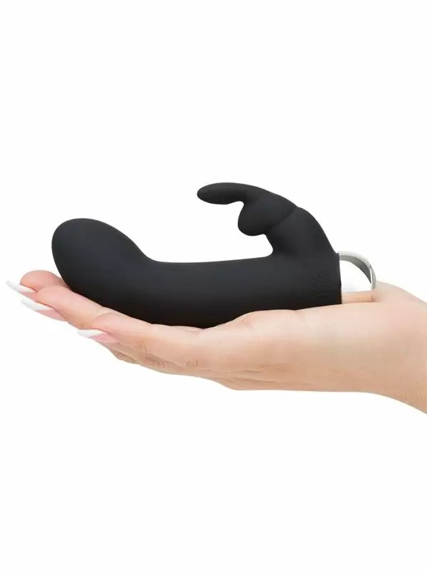 Компактный вибратор-кролик Fifty Shades of Grey Greedy Girl mini, 7 режимов, 14 см, черный