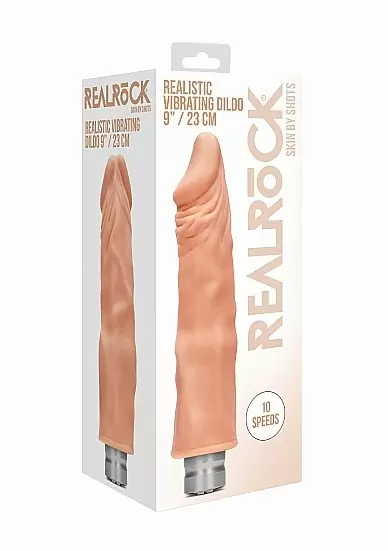Фаллоимитатор с вибрацией Vibrating Dildo - 23 см.
