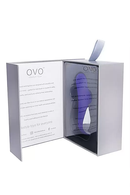 Клиторальный стимулятор Ovo S3 - фиолетовый: 7 режимов работы, медицинский силикон