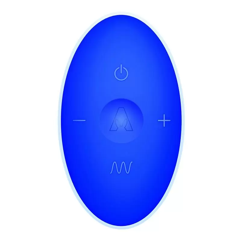 Перезарежаемый стимулятор простаты с вибрацией The Prostate Rabbit - синий