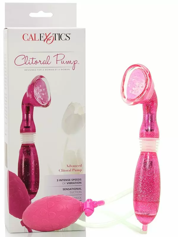 Помпа для стимуляции клитора Advanced Clitoral Pump с вибрацией – розовый
