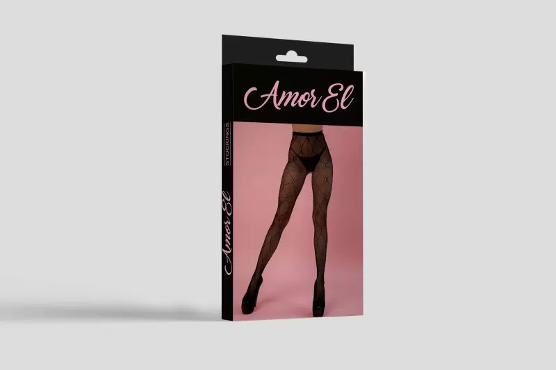 Колготы с рисунком Amor EL (S/L)