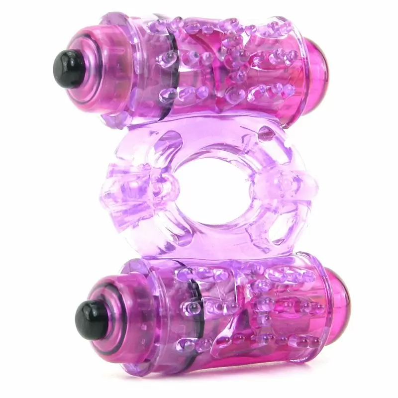 Эрекционное кольцо O Wow Double Wammy с двумя вибростимуляторами