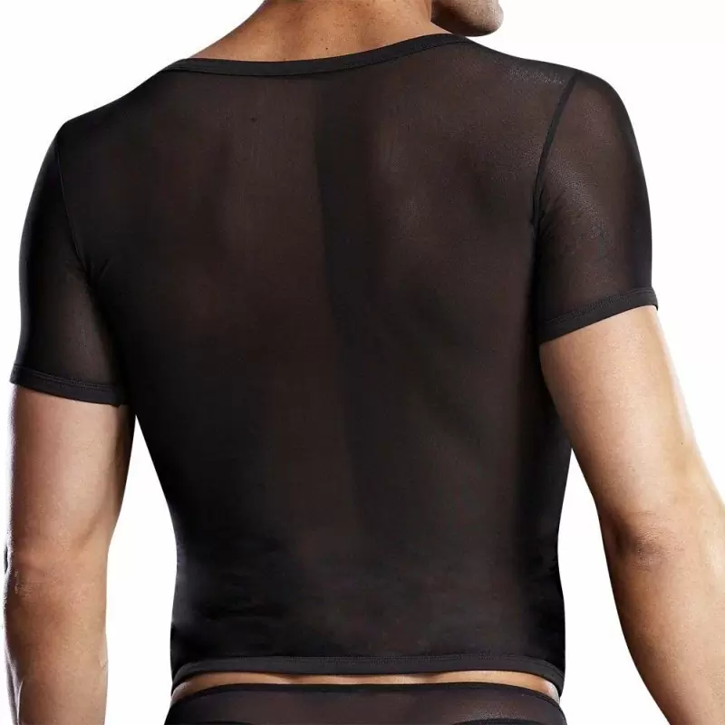 Черная футболка BlueLine из сетки – S/M