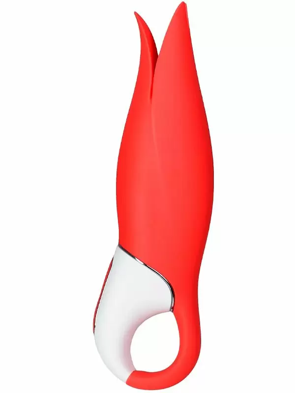 Элегантный стимулятор клитора Satisfyer Vibes Power Flower, с головкой-лепестками, 12 режимов, красный