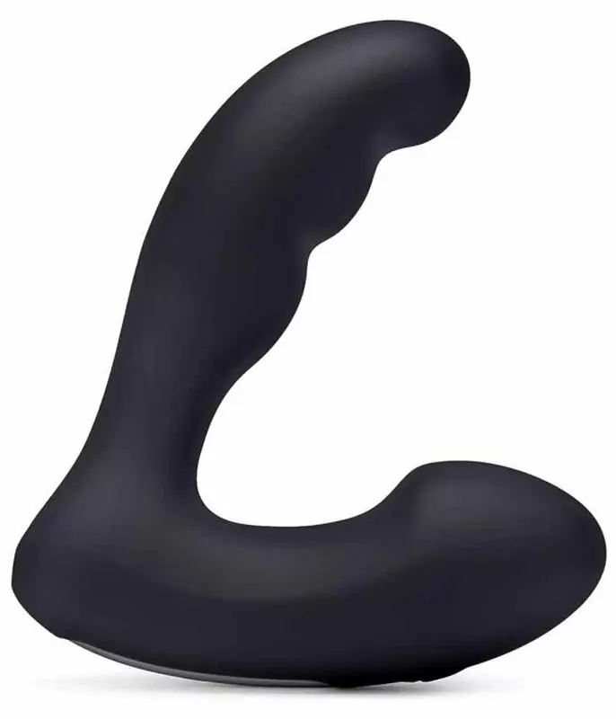 Мощный стимулятор простаты BlueLine Prober , с пультом Д/У, 12,5 см, 4 режима, силикон