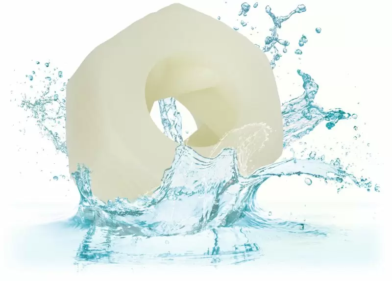 Эрекционное кольцо-бампер SLOP TOP NASTY LUV, диаметр 2,5 см, силикон, светящийся, белый