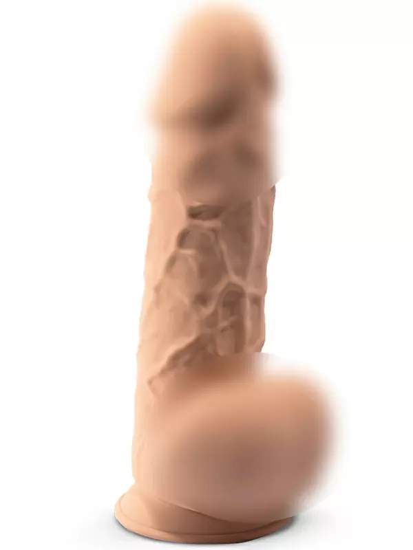 Реалистичный фаллоимитатор SILEXD Model 1 с мошонкой, 21,5 см, силикон, телесный