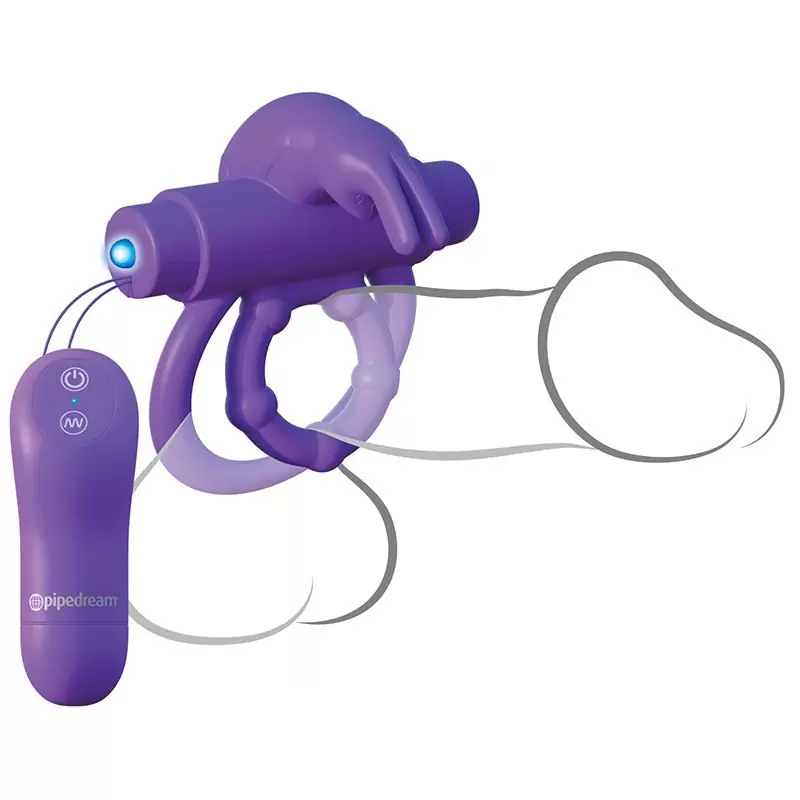 Эрекционное виброкольцо Remote Control Rabbit Ring многофункциональное – фиолетовый