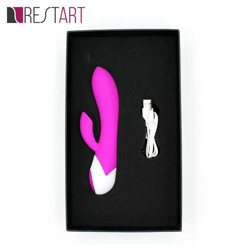 Многофункциональный вибростимулятор Dolphin с клиторальным стимулятором – розовый