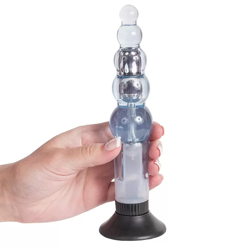 Анальный вибромассажер Water Soft Mounts на присоске – прозрачный