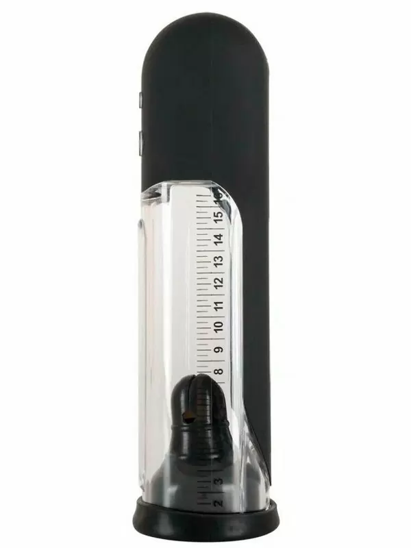 Автоматическая помпа для мужчин Orion, 24 см, силикон, прозрачная с черным