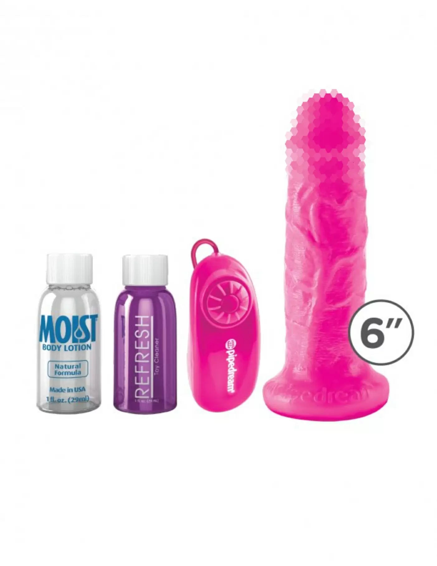 Надувной мяч с фаллоимитатором Dillio Vibrating Mini Sex Ball - розовый