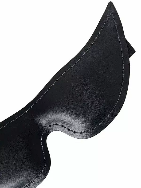 Маска на глаза Pecado BDSM, мягкая, закрытая, натуральная кожа, черная