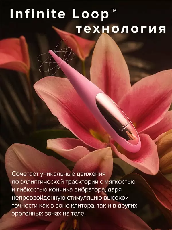 Точечный стимулятор клитора Lelo Dot Travel, 8 режимов, 13.8 см, силикон