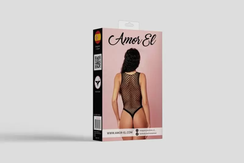 Боди Amor EL в крупную сетку (S/L)