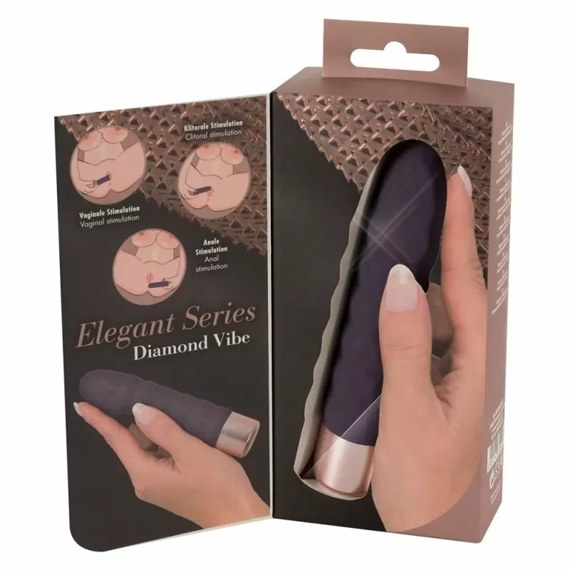 Вибропуля Orion Diamond Vibe. 12.5 см, 10 режимов вибрации, АБС/силикон