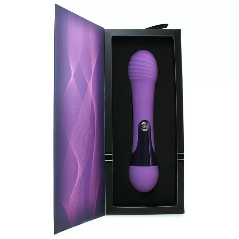 Вибромассажер рельефный Virgo – фиолетовый