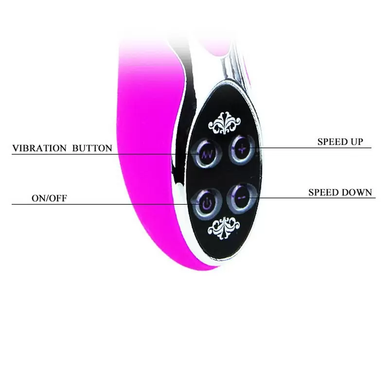 Водонепроницаемый вибромассажер двойного действия Passion перезаряжаемый – розовый