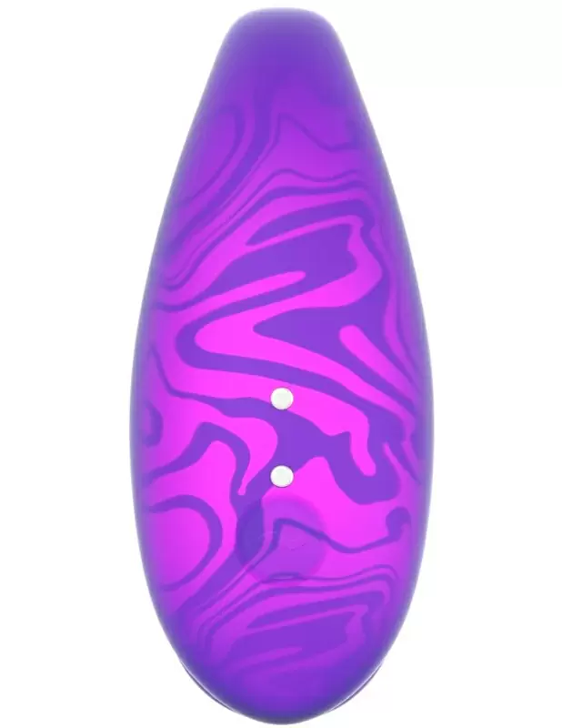 Парный вибратор Amovibe TWIN+ Purple, 8 см, 4 режима, управление через приложение, силикон, фиолетовый