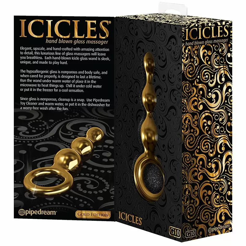 Анальная елочка Icicles Gold Edition G10 – золотой