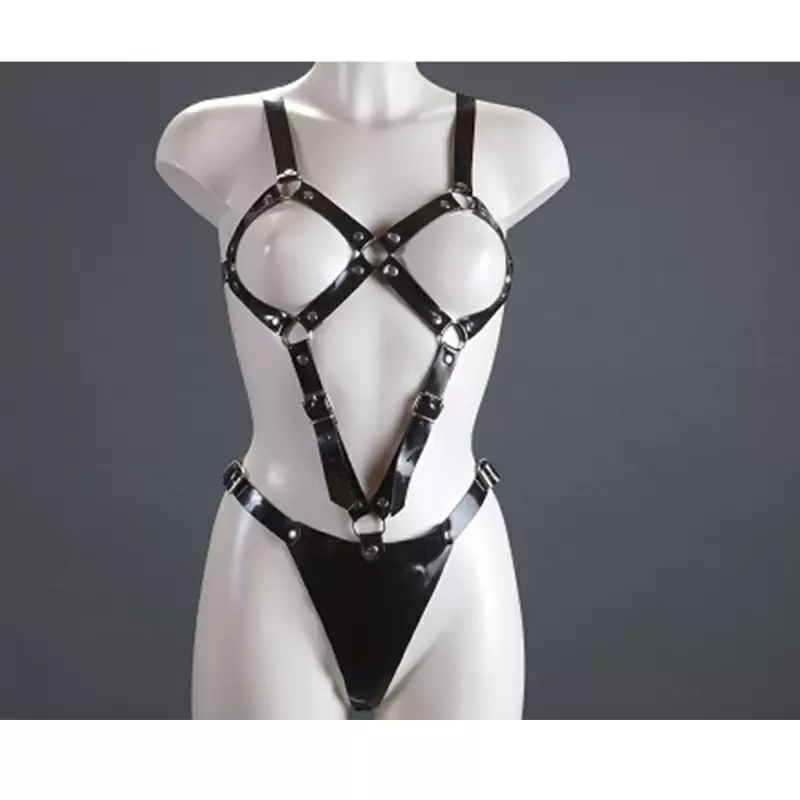 Сбруя Подиум из натуральной кожи - S/M