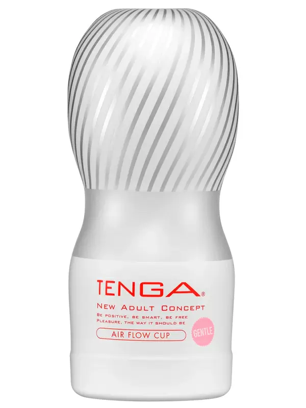 Нереалистичный мастурбатор Tenga Air Flow Cup Gentle, 15,5 см, ТПЭ, белый