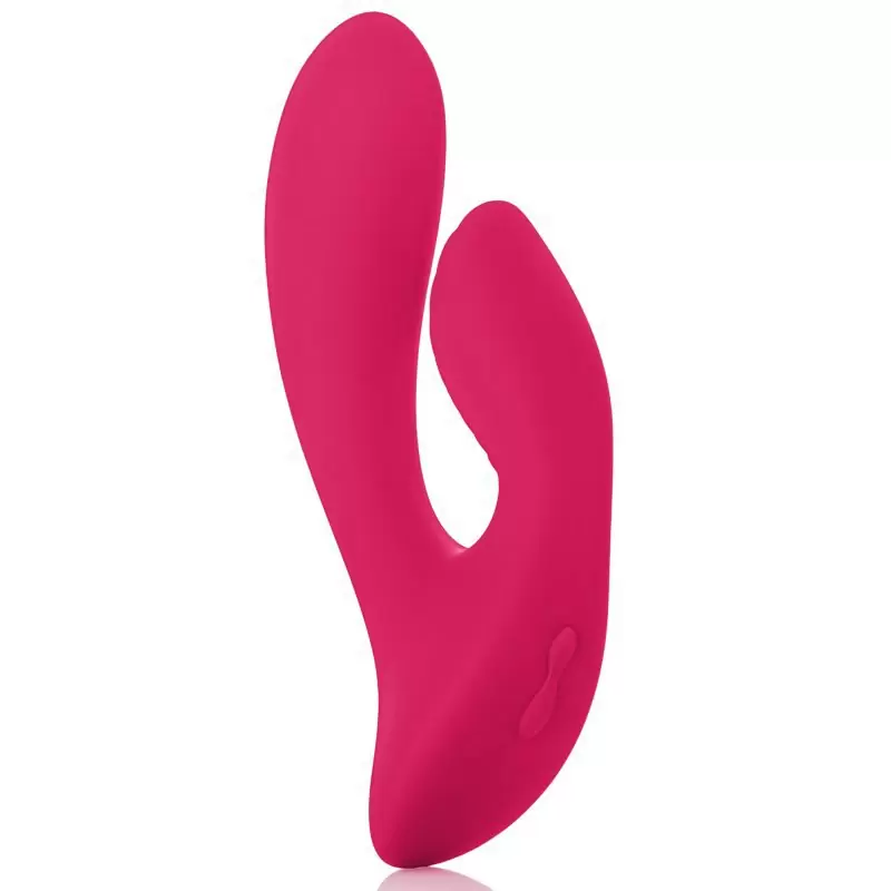 Вибромассажер с рельефным стимулятором клитора Silhouette S17 – красный