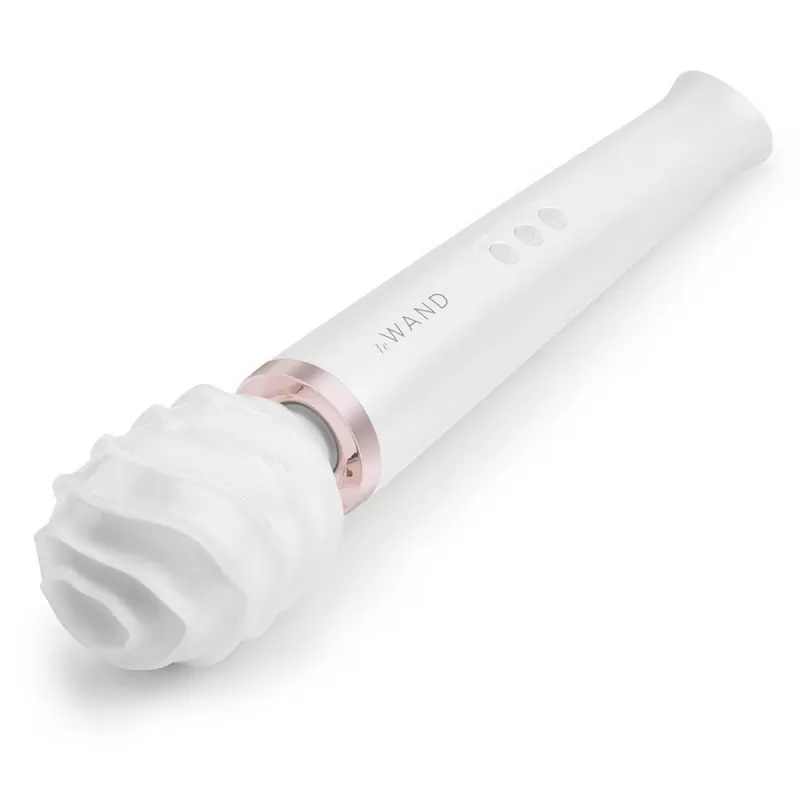 Текстурированная мягкая насадка Spiral со спиральным рельефом для массажера le Wand - белый