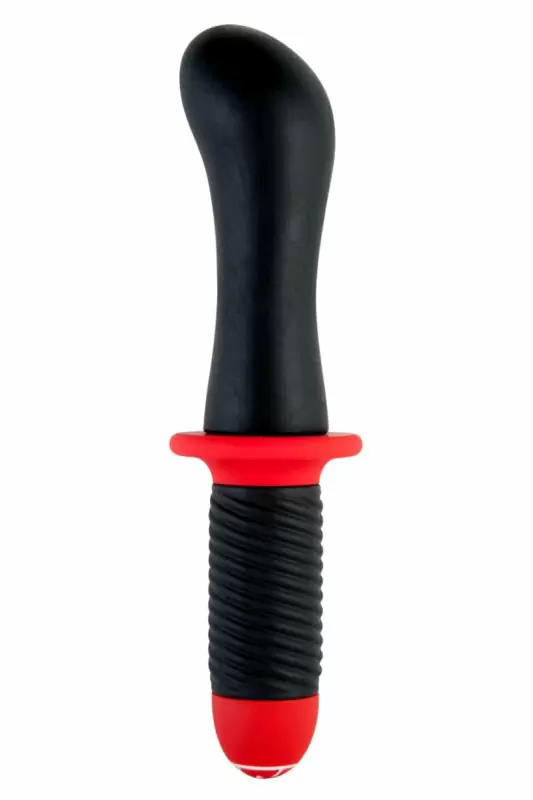 Мощный анальный вибратор с двойным мотором TOYFA Black&Red – чёрный 