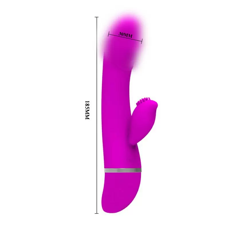 Вибратор-кролик David с реалистичной головкой – розовый